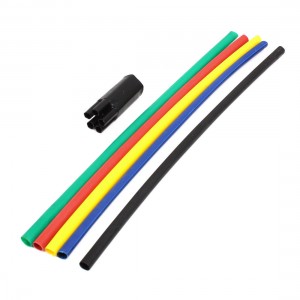 5pcs 1KV 10 16MM2 Heat Shrink Tubing Wrap w 5 Cores Cable Terminal Breakout Boot