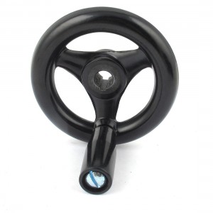 Machine Milling Tailstock 12x100mm 3 Spoked Handwheel Wheel w Removable Handle