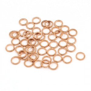 50Pcs 4mmx6mmx1mm Copper Washer Flat Seal Ring Gasket Replacement