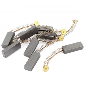 Vacuum Cleaner Spring Type Motor Carbon Brushes Replacement 30mmx11mmx7mm 8 Pcs