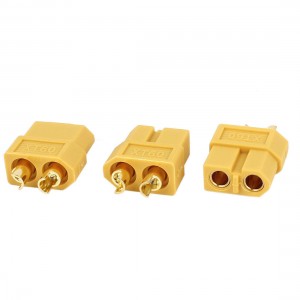 3 Pcs Spare Part Female XT60 Plug Connector Yellow for RC Battery