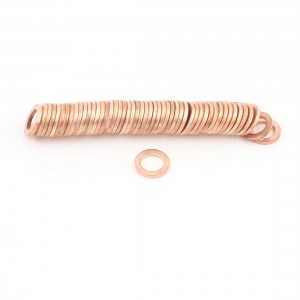 50pcs Tattoo Machine Copper Crush Washer Flat Ring Gasket 8mmx13mmx1 5mm