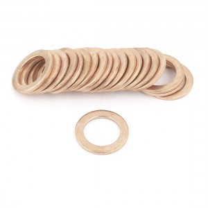 20pcs 24mm OD 16mm ID 2mm Thick Copper Washer Flat Ring Oil Brake Line Seal