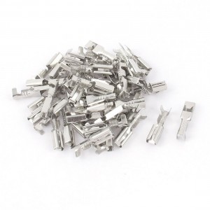 50Pcs 2.8mm Non Insulation Female Crimp Spade Terminal Electrical Wire Connector