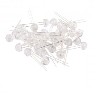 30 Pcs Warm White LED Common Cathode 2 Pins Emitting Diode 3V