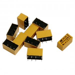 10 Pcs DC 24V Coil 1A/125VAC 2A/30VDC 8 Pins PCB Power Relay HK19F