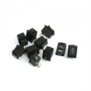 10 Pcs 125V/10A 250V/6A 2 Pins SPST ON OFF Rocker Boat Switches