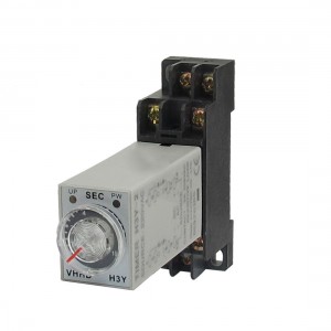 AC 220V 8 Pins DPDT 0-10Seconds Timer Delay Time Relay H3Y-2 w Base Socket