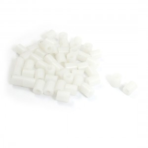 50 Pcs 7 x 8 x 3.2mm White Hollowed Spacer Support