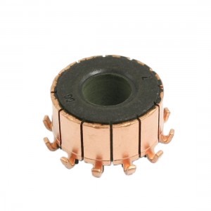 10mm x 18.9mm x 10.5mm 12 Tooth Copper Shell Electric Motor Commutator