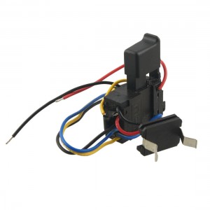 Black 7.2-24V DC 12A Electric Tool Spare Part Charge Speed Switch