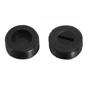 2 Pcs Male Threaded 17.6mm Diameter Carbon Brush Holder Cap