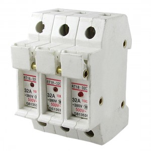 RT18-32A Three Poles 3P 10x38mm Cylindrical Fuse Holder with LED