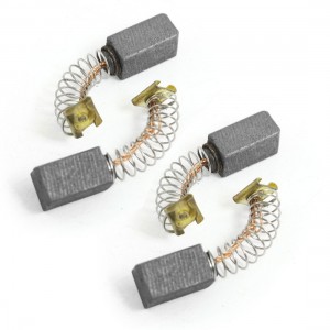 4 Pcs Power Tool Part Carbon Brushes 13mm x 7.5mm x 6.5mm