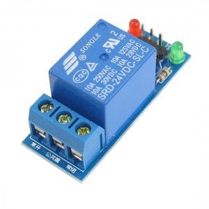 DC24V 1CH  Low Level Trigger PLC Relay Circuit Module Blue
