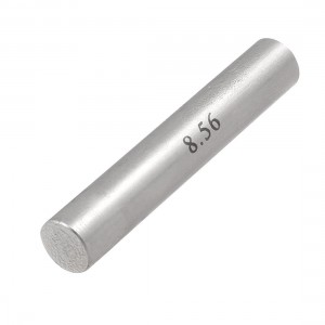 Hole Measuring 8.56mm x 50mm Pin Gage Gauge w Plastic Cylindrical Box