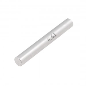 Hole Measuring 6.63mm x 50mm Pin Gage Gauge w Plastic Cylindrical Box