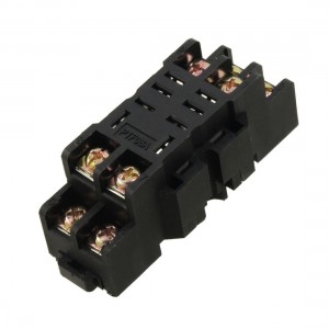 Screw Terminals 8 Pin DIN Rail Relay Socket Base PTF-08A for LY2N