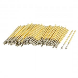 100 Pcs 9100H 1.5mm Serrated Tip Diameter Spring Test Probes Pins