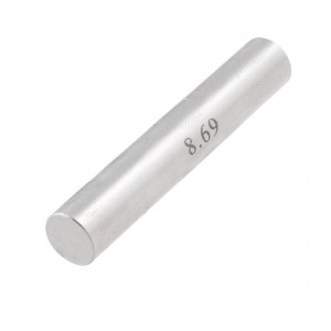 Hole Measuring 8.69mm x 50mm Pin Gage Gauge w Plastic Cylindrical Box