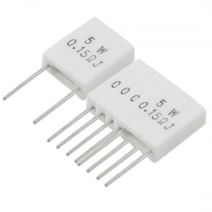 5 x 5W 0.15 Ohm 5% Radial Lead Ceramic Cement Power Resistors
