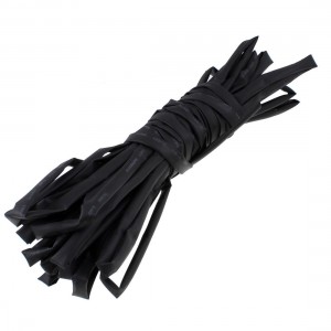 Ratio 2:1 Polyolefin 6mm Dia Heat Shrink Shrinkable Tube 10M Black
