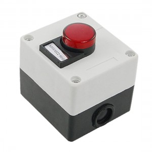 Red LED Indicator Light Plastic Lamp Station Box 110V