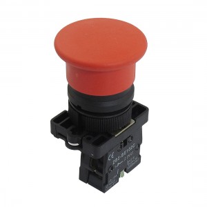 22mm NC Red Mushroom Momentary Push Button Switch 600V 10A ZB2-EC42