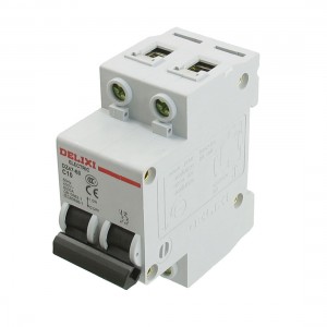AC 400V Rated Current 10Amp Dual Pole Miniature Circuit Breaker