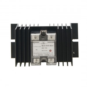75A DC-AC Single Phase Solid State Relay SSR DC 3-32V to AC 24-480V + Heat Sink