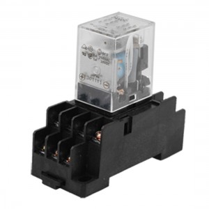 14 Pin Screw Parts Black Socket w Relay MY45N 24V 220V