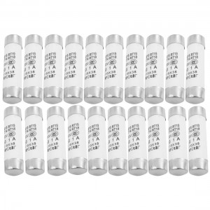 20 Pcs RO15 Series 500V 1A Cylinder Cap Ceramic Fast Blow Fuse Links 10x38mm