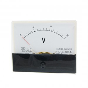 44L1-V AC 0-15V Rectangle Analog Panel Voltmeter Gauge