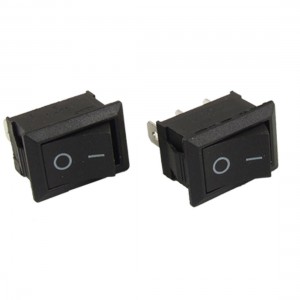 2pcs AC 6A/250V 10A/125V 3 Pin ON-ON 2 Position SPDT Snap-in Boat Rocker Switch
