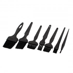 7 in 1 Black Plastic Handle Conductive Ground ESD Anti Static Brush