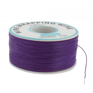 305M Length 0 5mm Dia PCB Solder Blue Flexible Core Wire Wrapping Wrap Reel