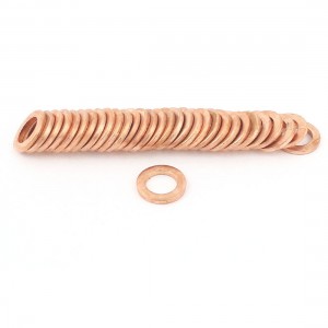 50pcs 2mm Thickness Copper Flat Washer Ring Sealing Fitting Gaskets