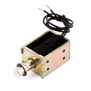 DC 24V 10mm Force 100g Stroke Open Coil Form Pull Solenoid Electromagnet