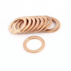 10pcs 14mm Inner Dia 1.5mm Thickness Copper Flat Washer Oil Brake Seal Fitting