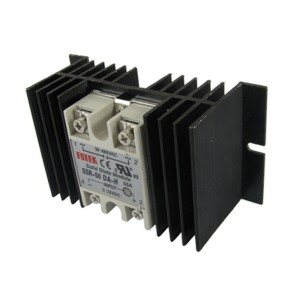 DC-AC Single Phase Solid state relay SSR-50DA-H 50A 3-32V 90-480V w heat sink