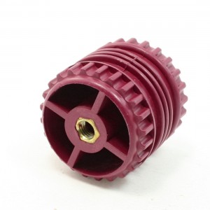 GCS50*50 8mm Dia Thread 50mm High Dark Red Bus Bar Support Insulator
