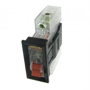 AC 230V 400V 63A 1P Transparent Miniature Circuit Breaker with Mounting Bracket