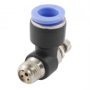 12mm Diameter Tube Push in Connector Pneumatic Speed Controller