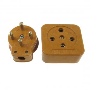 AC 440V 20 25A Three Phase Four Wire Industrial Socket Orange