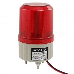 DC 24V Red LED Industrial Tower Stack Indicator Beacon Signal Light