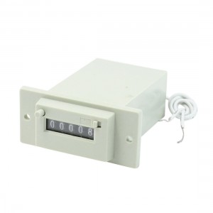 CSK5-CKW DC 24V 5 Digits 2 White Wire Lockable Electronmagnetic Counter