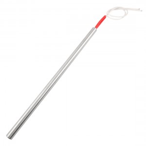 White Wired 13mm x 290mm Stainless Steel Tube Cartridge Heater AC 110V 600W