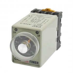 24VDC 8 Pin 0-30s 30 Sec Rail Mount AH3-3 Delay Timer Time Relay + Socket
