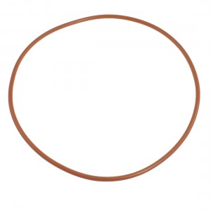 138mm x 145mm x 3.5mm Brick Red Industrial Silicone O Ring Seal Gasket