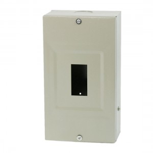 Rectangular Gray Metal Factory Power Distribution Box Guard Cover